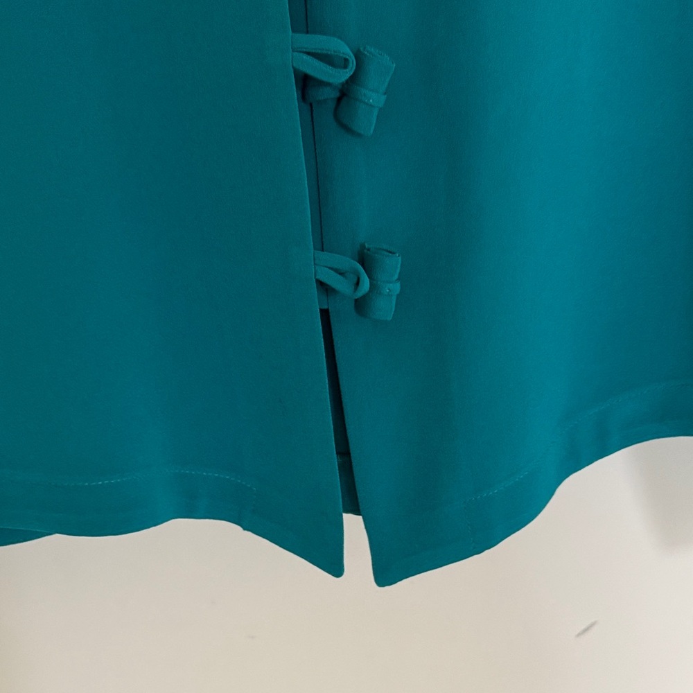 Teal Button-Up Jacket - image 4